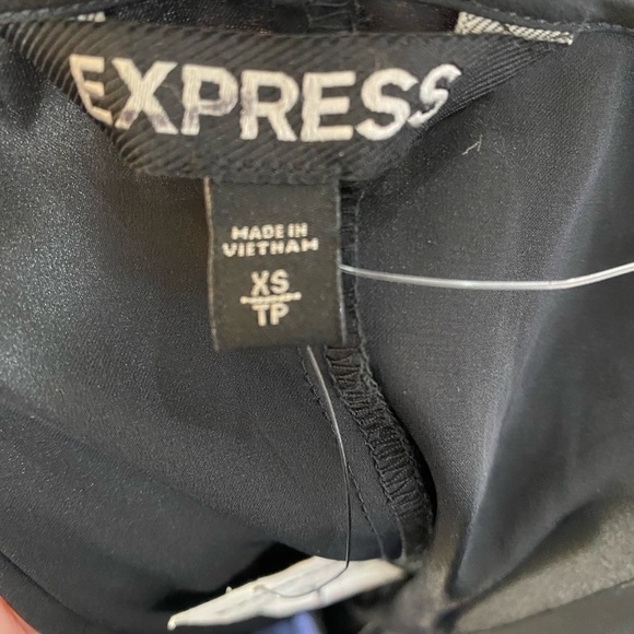 Express Asymmetrical Black Sheath Maxi Dress NWT XS Formal Little Black Dress - Picture 12 of 14